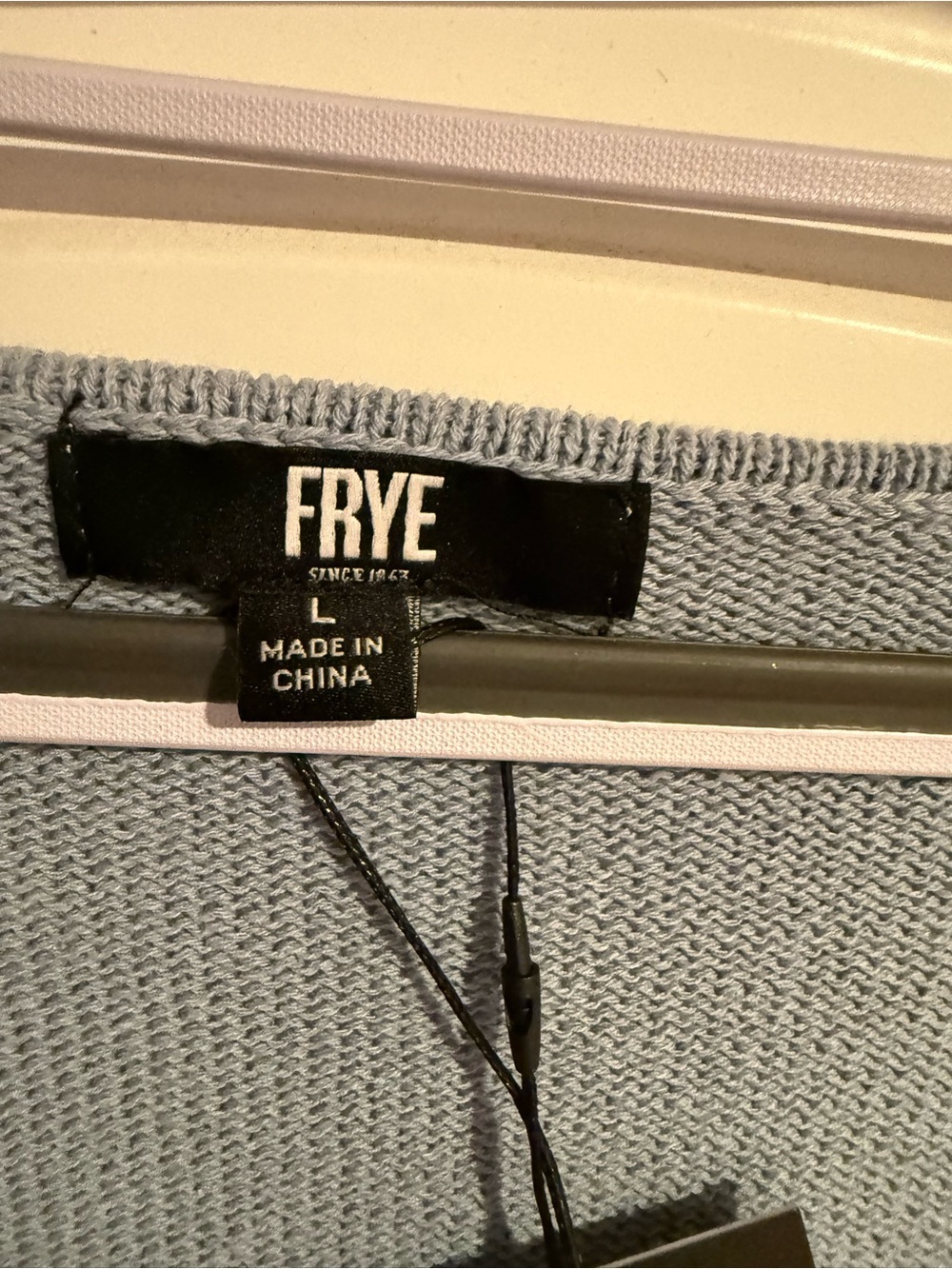 Frye Light Blue Cardigan Size Large NWT Color - Picture 5 of 6